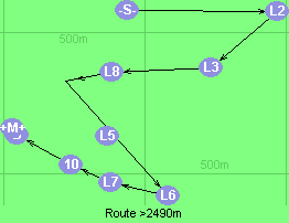 Route >2490m