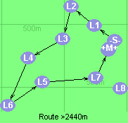 Route >2440m
