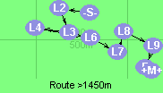 Route >1450m