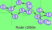 Route >2060m