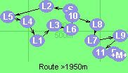 Route >1950m