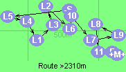 Route >2310m