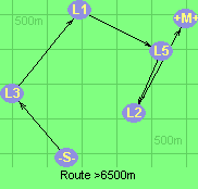 Route >6500m