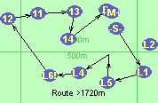 Route >1720m
