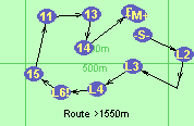 Route >1550m