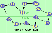 Route >1720m  M21
