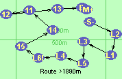 Route >1890m