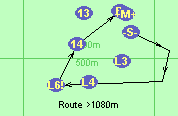 Route >1080m