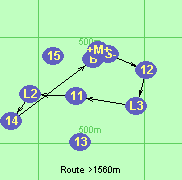 Route >1560m